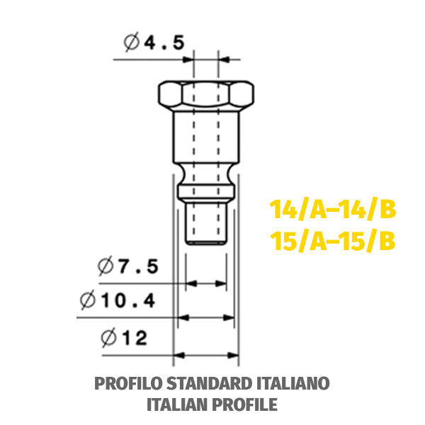 63/MF - Innesto rapido profilo ITALIA con molla - Raccordi e rubinetti a molla - Raccorderia - Ani 63/MF - Innesto rapido profilo ITALIA con molla - Raccordi e rubinetti a molla - Raccorderia - Ani